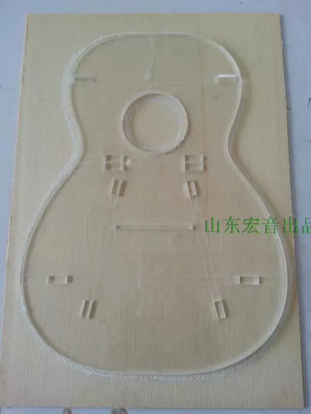 23 26 Inch Ukulele Transparent Acrylic Template Small Four-String Guitar Making Molds Appearance Sound Hole Sound Beam Location