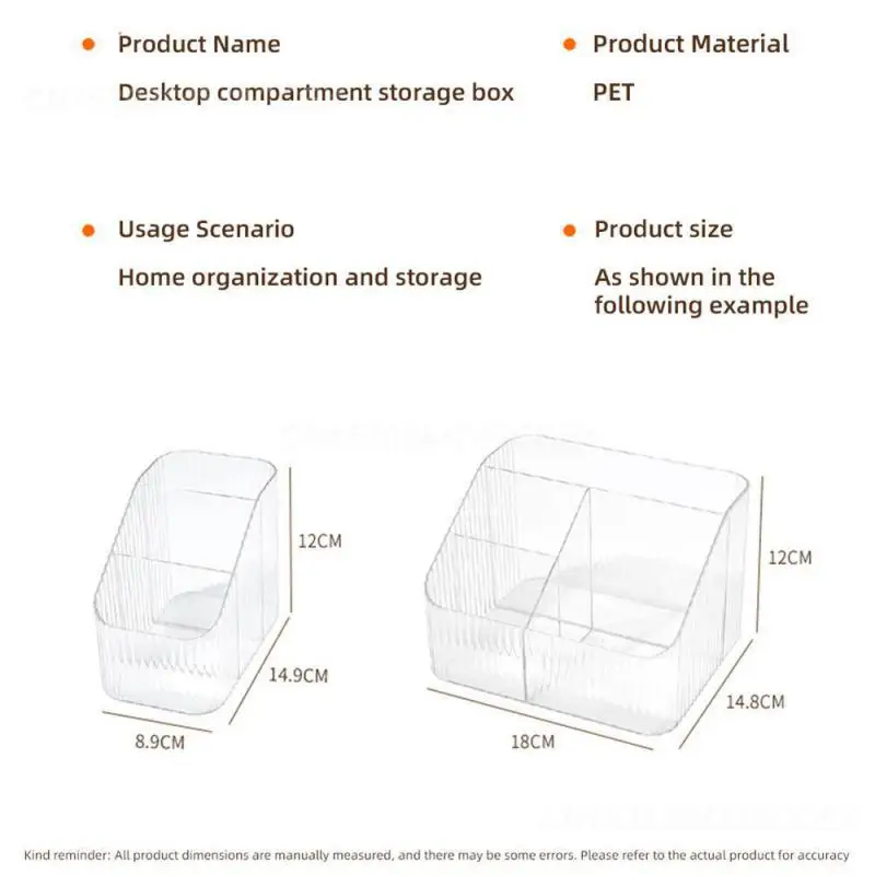 Cosmetic Organizer Table Container Household Jewelry Storage Case Storage Box Makeup Storage Box Plastic Desktop