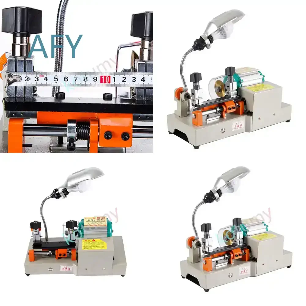 Horizontal Key Copying Machine for 220V Cars Extended Raised Fixture Remote Control Key Cutting Machine for Abloy Keys Key