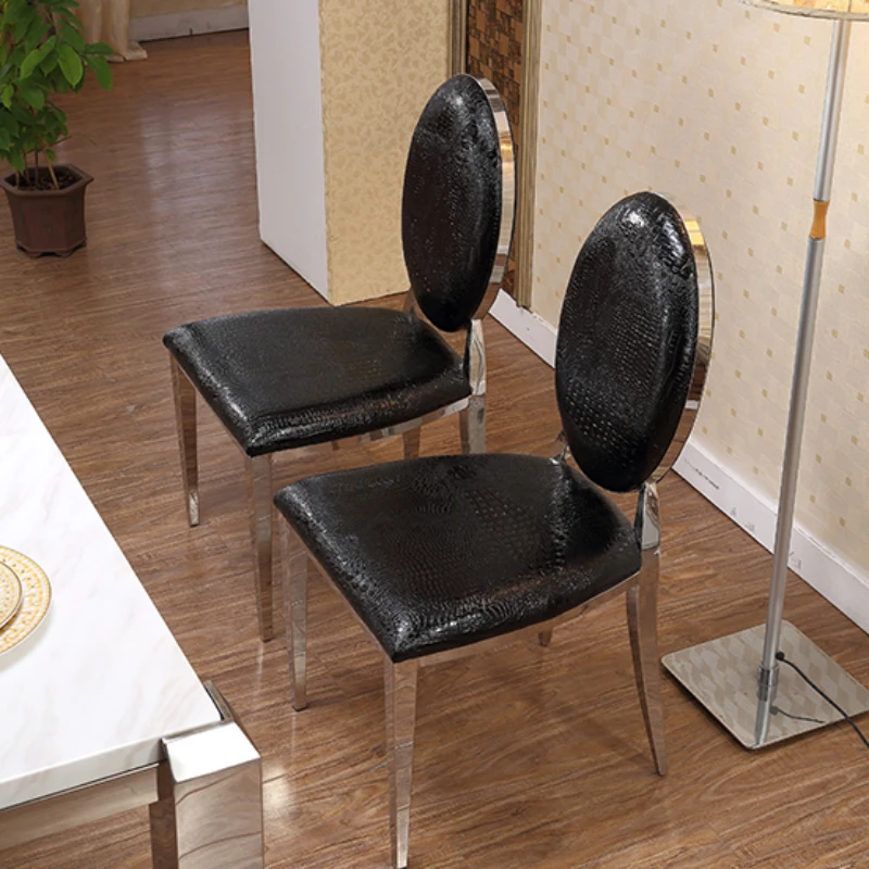 Nordic Vanity Dining Chairs com encosto Sotaque Plataforma de cozinha Cadeiras de jantar para sala de estar Mobília moderna do hotel