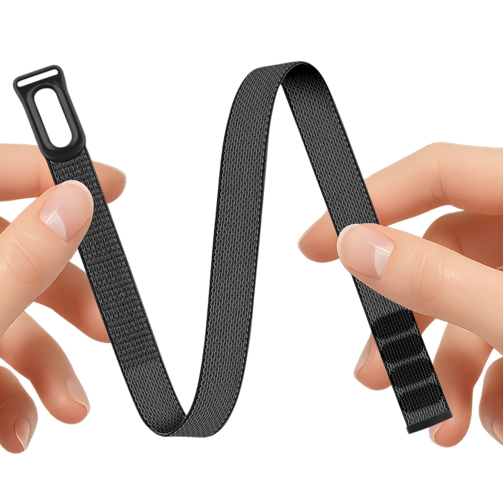 For Google Fitbit Air Nylon Woven Bicep Band Circular Armband Sport Fitness Tracker Breathable Watch Band Adjustable Wrist Strap