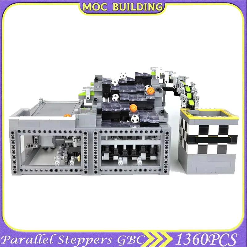 

MOC Sports Ball Model Parallel Steppers GBC Unit Bricks Assembly Science Building Blocks Toys Birthday Gift