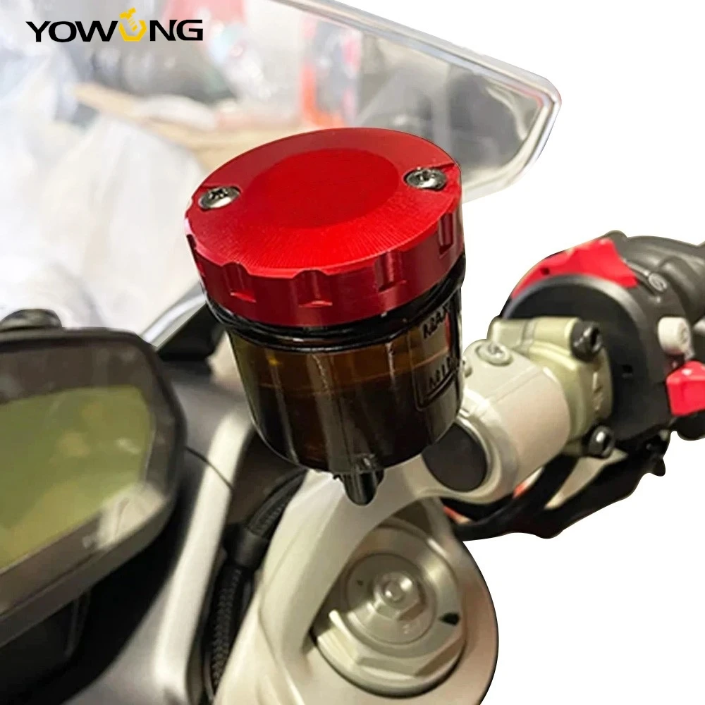 

For Ducati Multistrada 950 1100 1200 1260 1200S 1260S V2 V4 Motorcycle Accessories Front Rear Brake Reservoir Fluid Tank Cover
