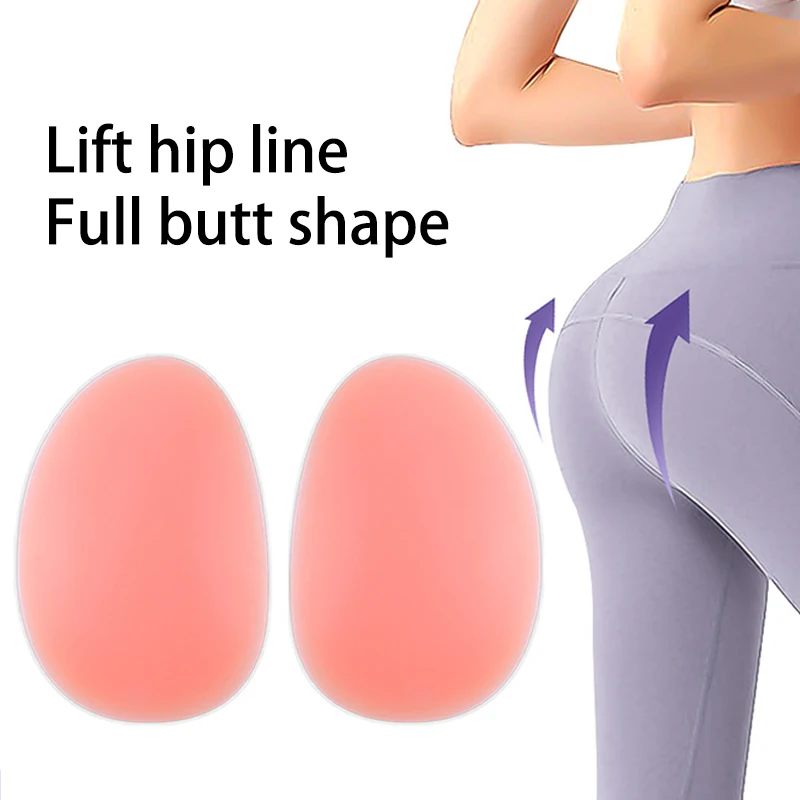 1 Pair Buttocks Enhancers Comfortable Inserts Removable Push Up Buttocks Contour Hip Silicone Butt Pads Men Women Fake Butt Pads