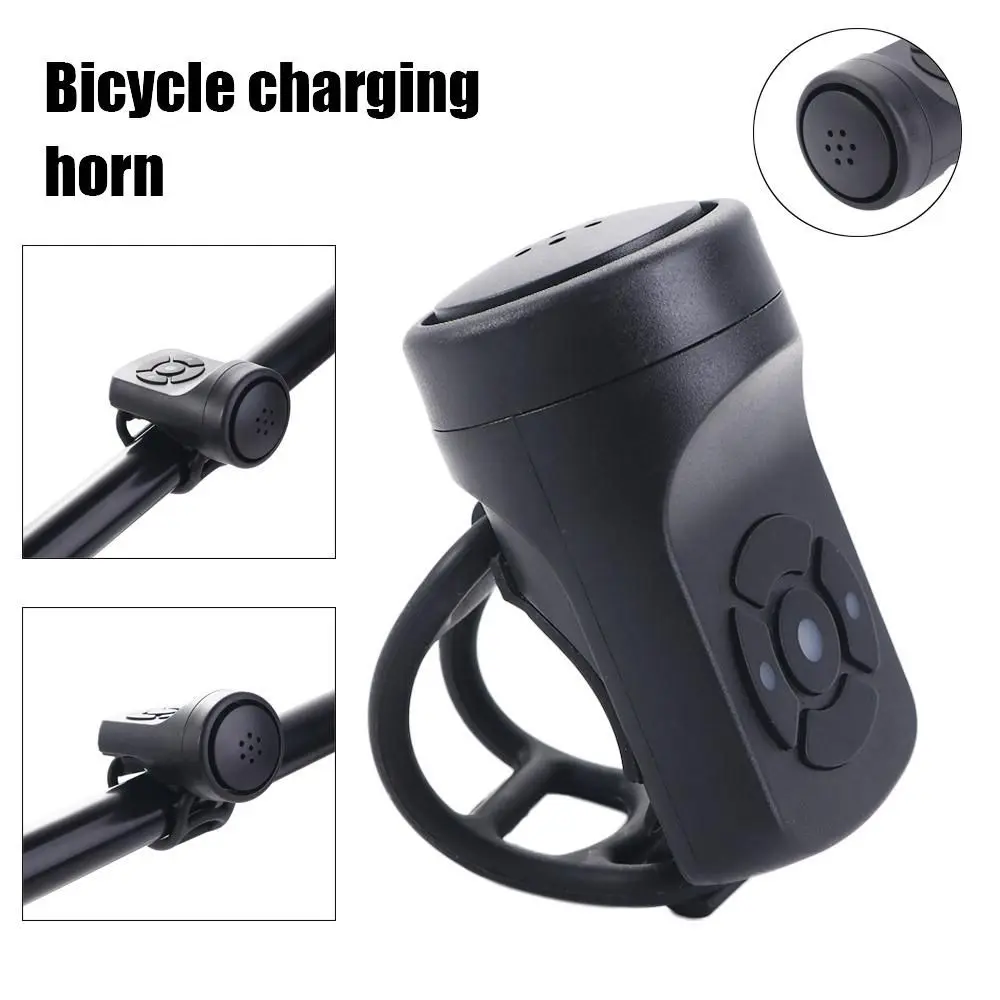 

Handlebar Anti-Theft ABS Rechargeable Handlebar Alarm Bell Cycling Bell Handlebar Alarm Ring Bell Bike Electronic Loud Horn