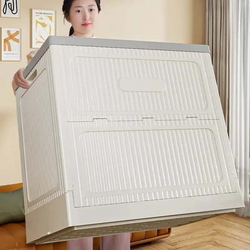 

Folding Flip Cabinet Home Storage Cabinet Living Room Locker Bedroom Bedside Table Big Mac Storage Cabinet Luggage