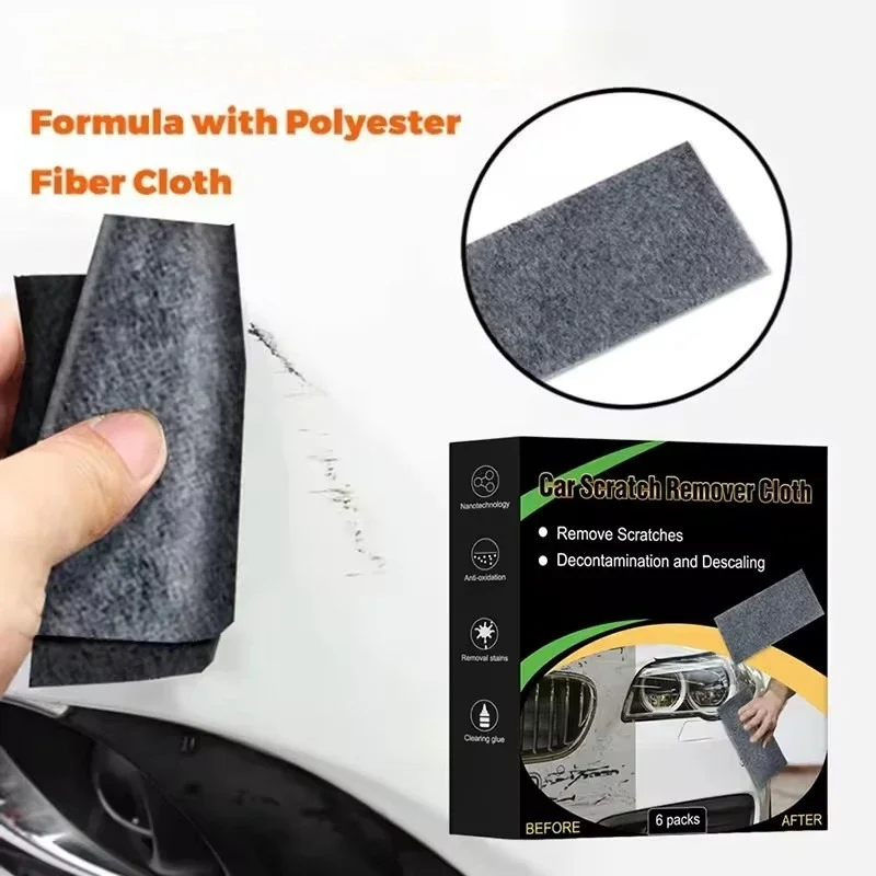 1/5/10Pcs Car Scratch Nano Polishing Cloth Paint Repair Anti-Scratch Polishing Wipes Auto Cleaning Tool Accessories