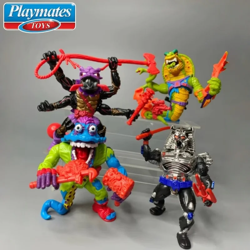 

Горячая распродажа: Фигурка-модель Playmates Teenage Mutant Ninja Turtles - Стальной Хвост, Антракс, Хромированный Купол, Подарок