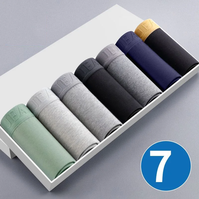 Plus Size Men Underwear Boxer Brand Man Underpants Solid Shorts Cotton Boxer Home Middle Male Boxer Shorts Sexy