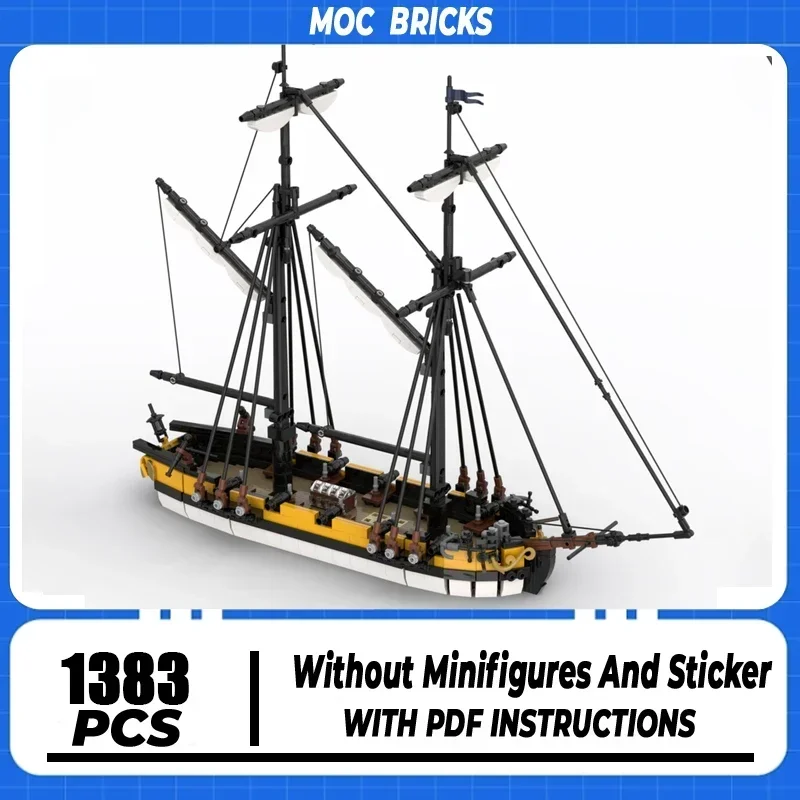 Moc Building Bricks HMS Dart  Model Boat Technology Modular Warship Blocks Gifts Toys For  DIY Sets Assembly