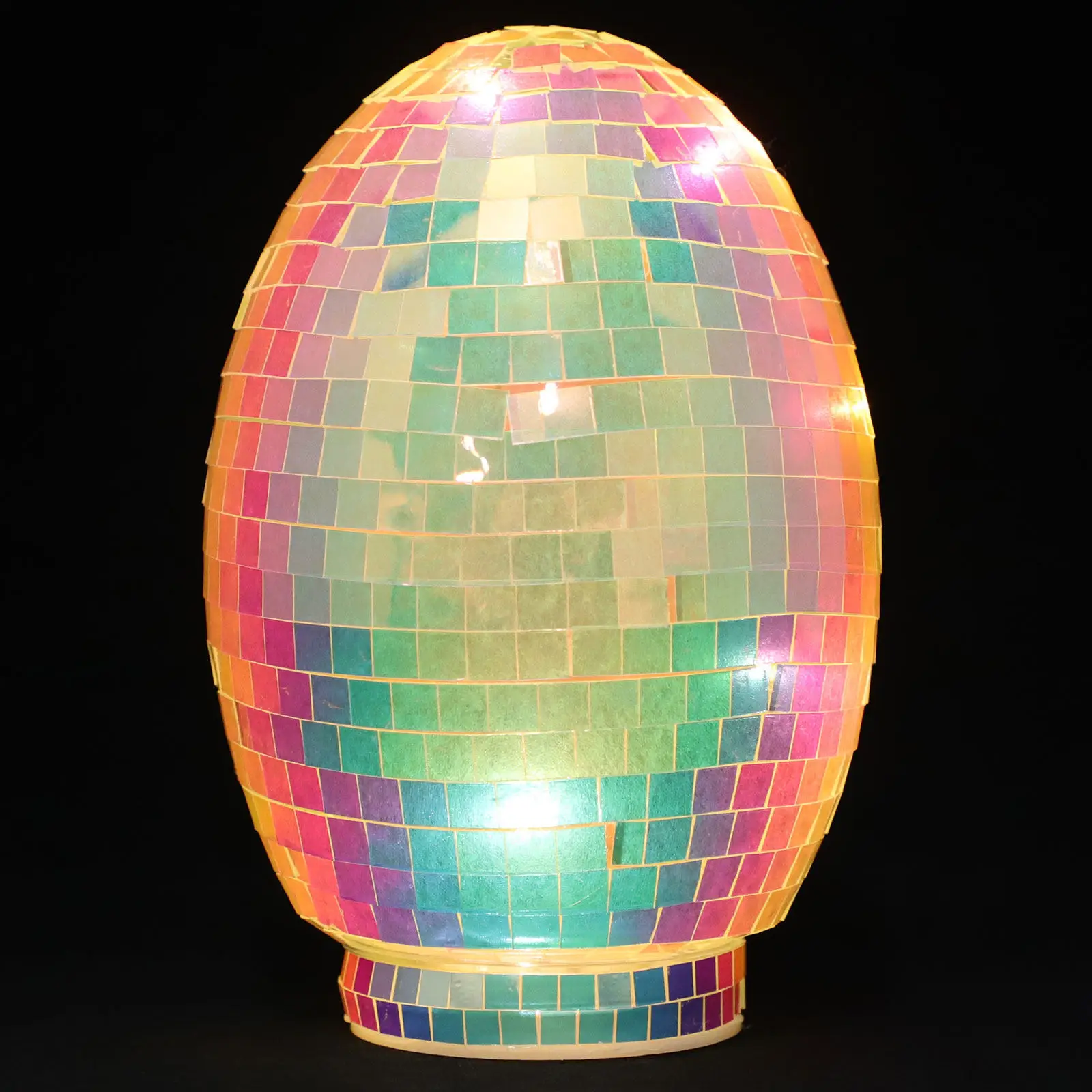 Glass Easter Egg Ornament Disco Mirror Ball Easter Decor Egg Decorations Desk Display Spring Party Supplies Glass Eggs