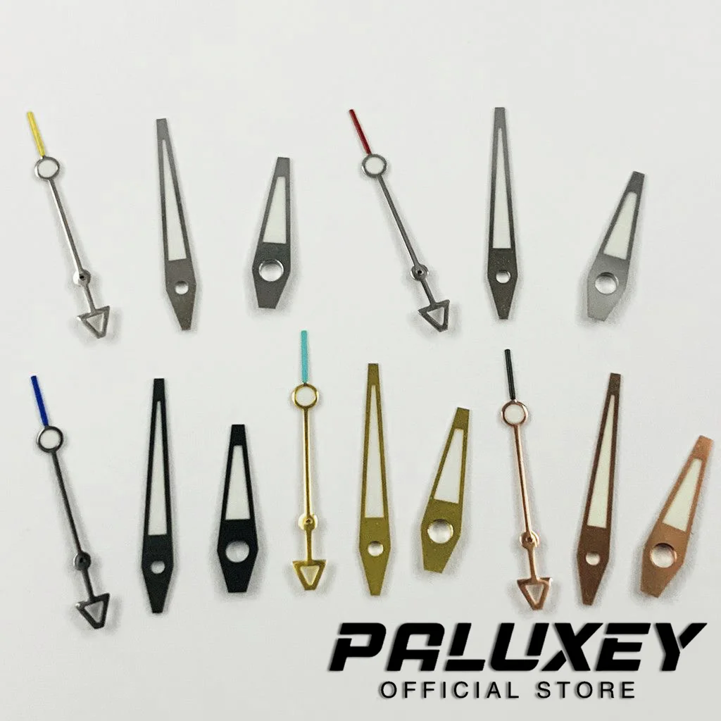 สีเขียวเรืองแสงสีเงินสีดำนาฬิกาทองคำสีกุหลาบมือเรืองแสง NH35 7S26 NH36 7S36 4R35เคลื่อนไหวอัตโนมัติ4R36