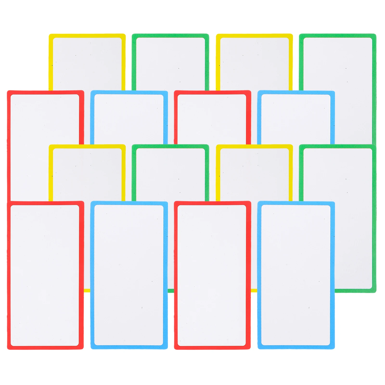 

36pcs Magnetic Name Tags Writable Coated Paper Blank Labels for Refrigerator Dry Erase Reusable Classroom Household