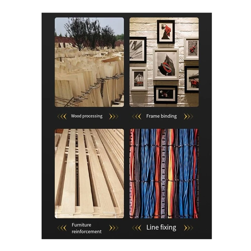 4 In 1 수동 못 박는 총 건설 스테이플러 헤비 듀티 스테이플 건 에어 네일 목공 800 홈 목공 도구