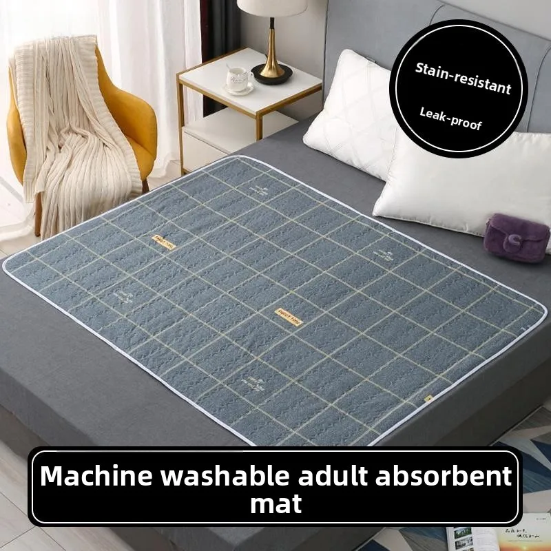 大型サイズ洗える防水大人の尿パッド高齢者ケアマットレスパッド病院寝具綿ポリエステルハイブリッドマットレスプロテクター