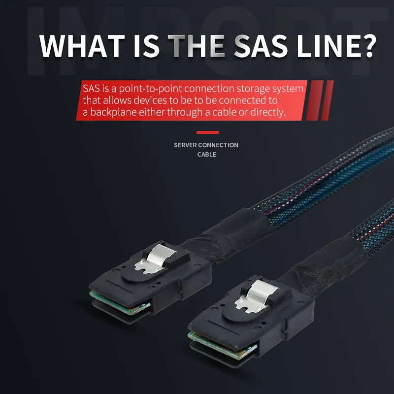 SAS SATA كابل Mini-SAS SFF-8087 إلى SFF-8087 كابل صغير SAS SFF8087 36P 7P كابل 12Gbps 50/60/70/80/1 سنتيمتر بيانات القرص الصلب