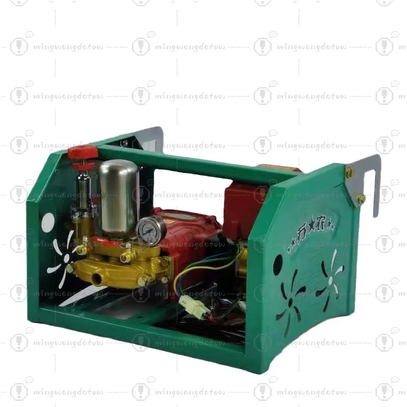 48V Gear Induction Electric Sprayer High Power Vehicle-mounted Spraying Machine Farm Orchard Automatic Hose Reel Sprayer