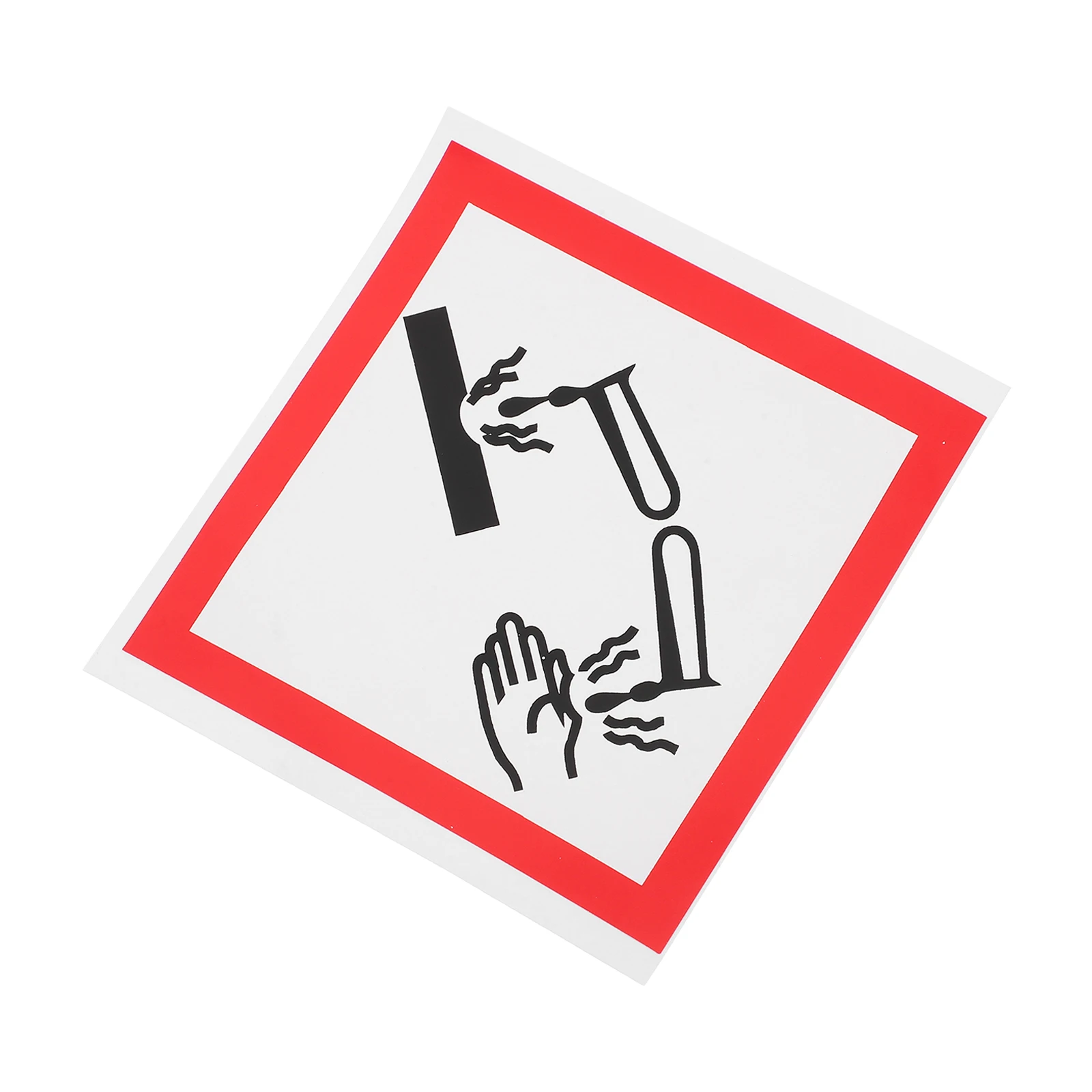 Corrosive Safety Labels PVC Adhesive Vinyl Signs Warning Stickers Placards Trafficsigns Various Sizes Shapes