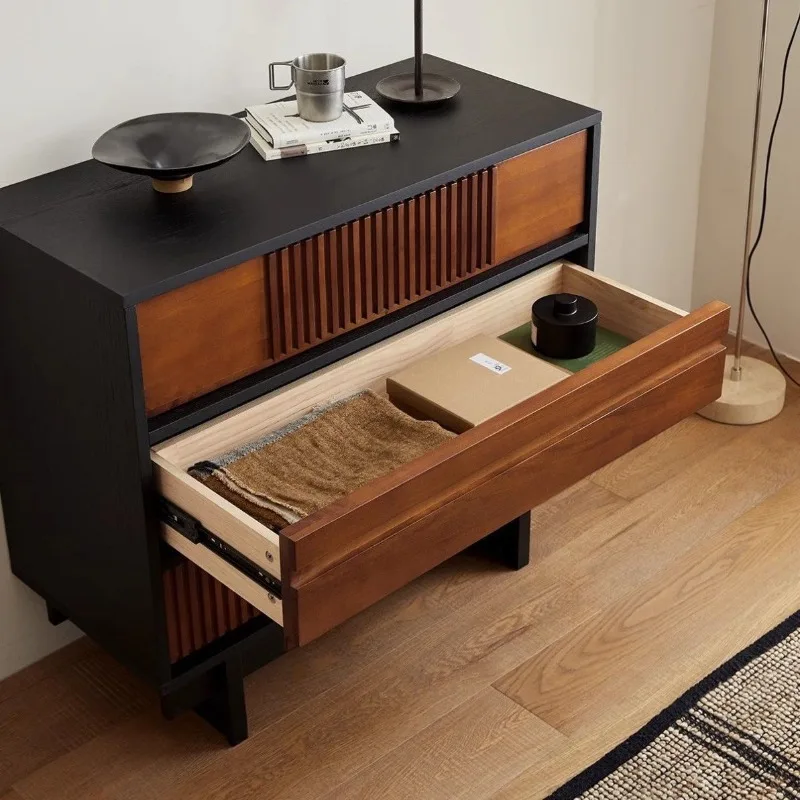 أدراج خزانة ذات أدراج من العصور الوسطى، خزانة تخزين لغرفة النوم، درج، خزانة قائمة لغرفة المعيشة، خزانة جانبية إسكندنافية بسيطة