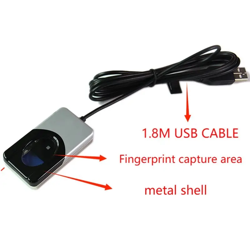 Picture 3: ABZZ-Fingerprint Reader Biometric Fingerprint Scanner Optical USB Fingerprint Sensor For Windows Login Attendance Security