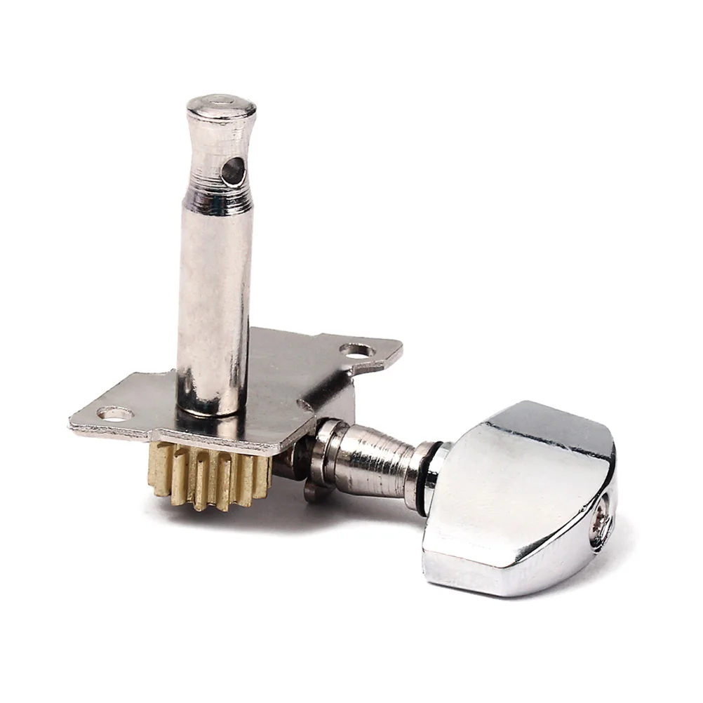 4 قطعة أوتاد ضبط القيثارة رؤوس آلة النيكل أزرار بلاستيكية عتيقة مختومة 2L 2r مجموعة لأوتاد ضبط القيثارة الصوتية #3