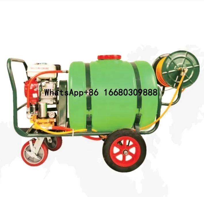 Agricultural Machinery Equipment: 200L Petrol Cart - Type 4 - Wheel High - Pressure Power Spray Pump Sprayers