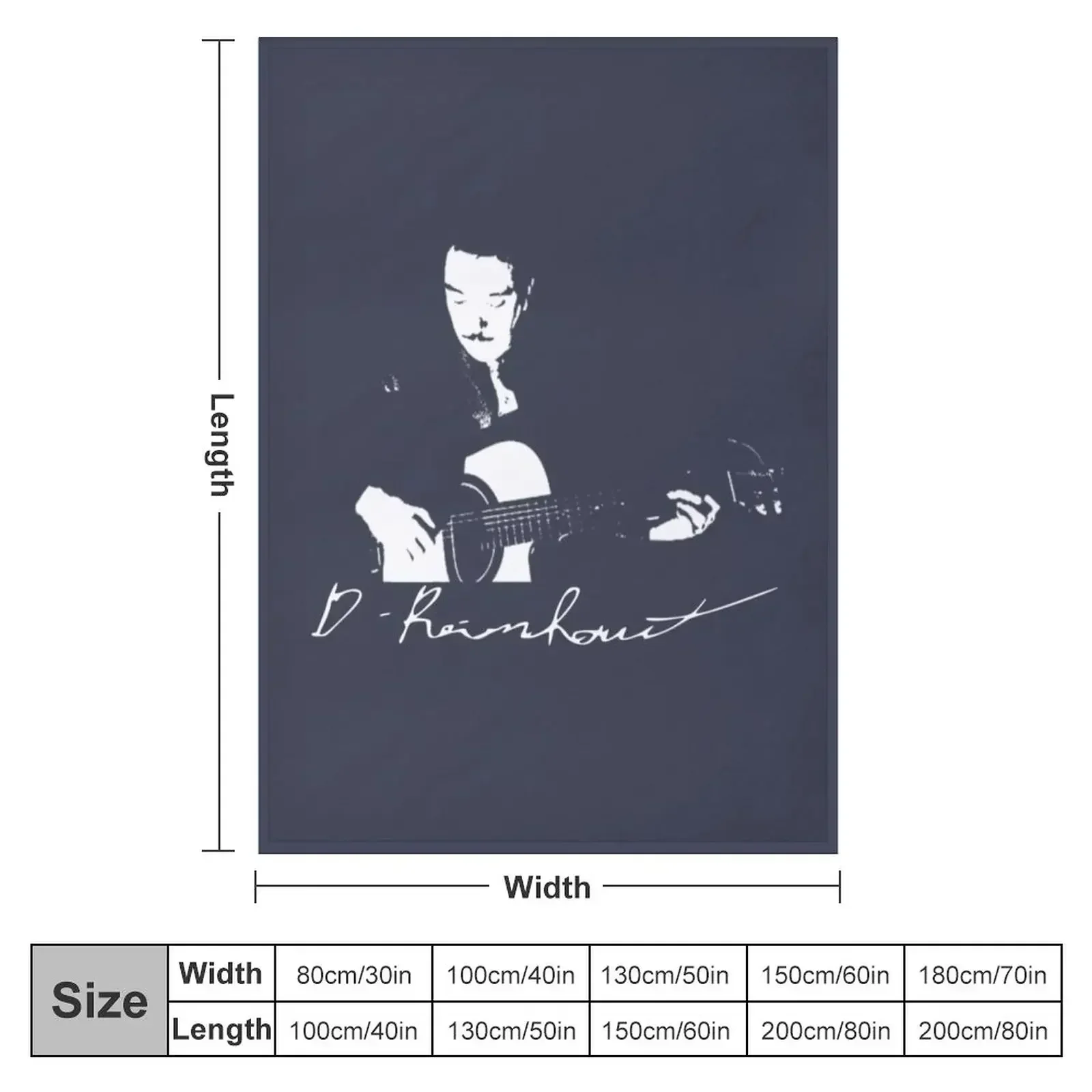 Django Reinhardt Signature Throw Blanket couch cozy soft plush fuzzy picnic outdoor blanket