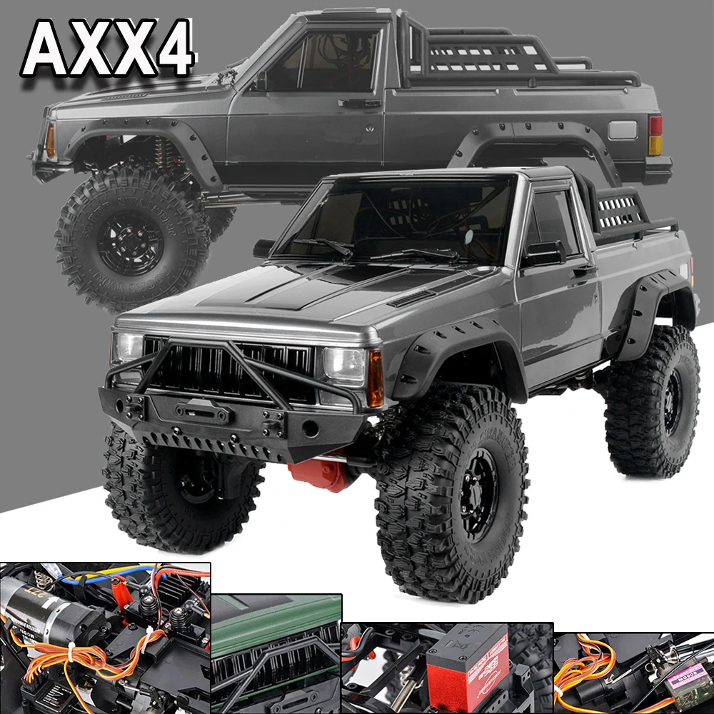 AXX4 1/10 RC Car 4WD RTR 313 Wheelbase Crawler Off road Vehicle Remote Control Vehicle Simulation Electric Pickup Model Vehicle