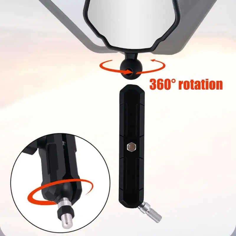 مرآة دراجة ABS جديدة لعام 2025 بتصميم قابل للطي لمناورة المسار الضيق GY300NK