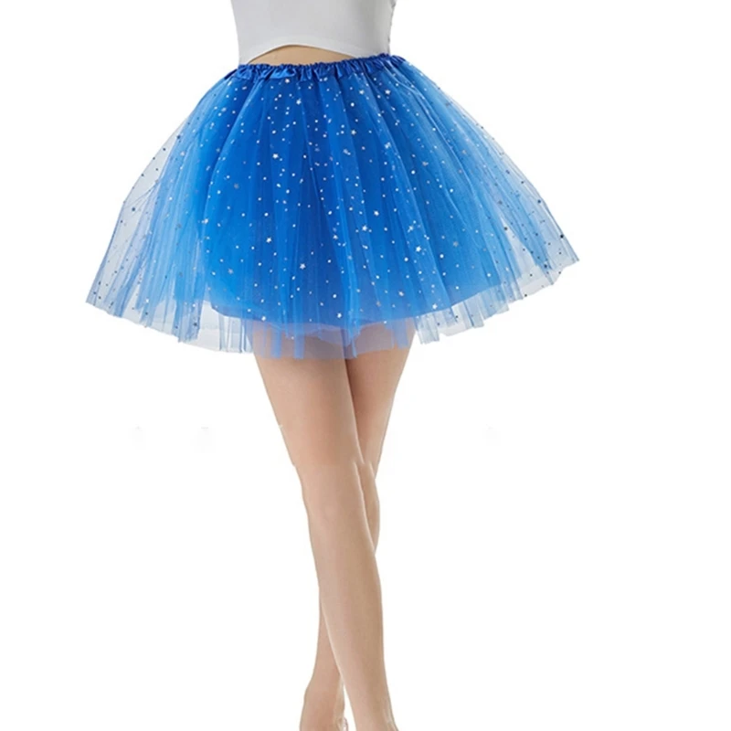 

Mini Tutu Skirt for Women 1950s Sequins Tutu Skater Skirt Layered Ballet Skirt