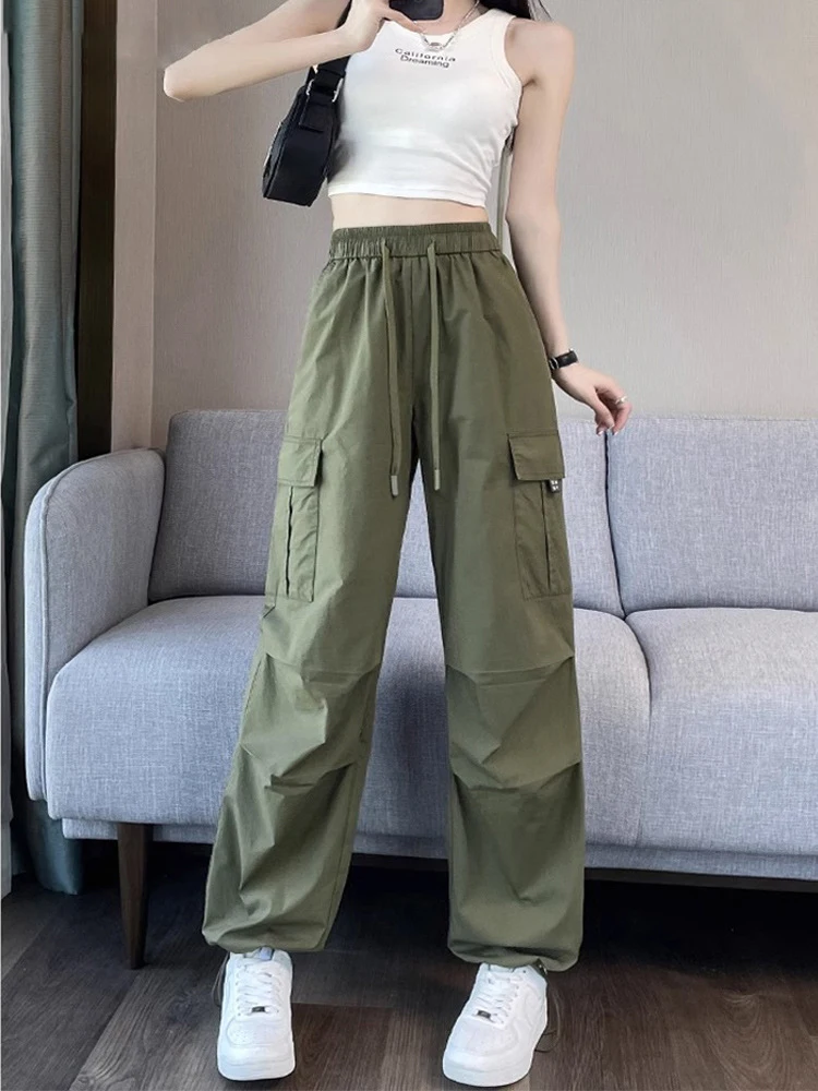 Pantalon cargo femme marine quatre saisons coton Urban Rock clouté Rivet beau audacieux pratique personnalité unique moderne Chic épicé