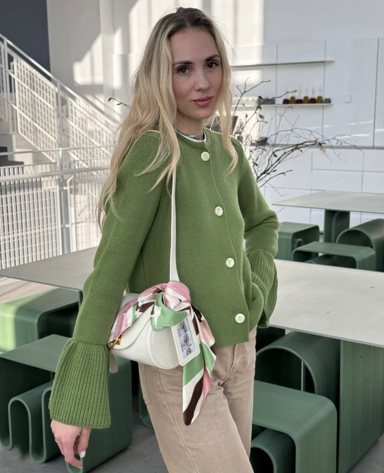 Female Long Sleeve Knit Sweater Cardigan Coat Ribbed Patchwork Loose Solid Sweater Women's Knitwear Cardigan