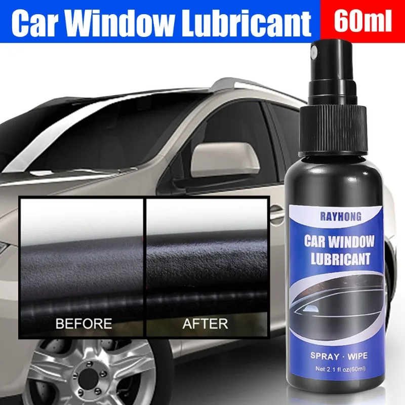 

60ml Car Window Lubricant Sunroof Track Sealant Strip Lubrication Spray Softening Maintenance Tool Lock Rails Window Lubrication