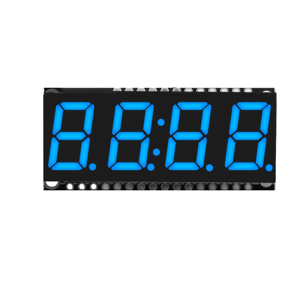 0.56 inch 7 Segment 4 Bits LED Display Module for Arduino Time Clock Indicator Tube Module HT16K33 Driver Red Blue Green Yellow