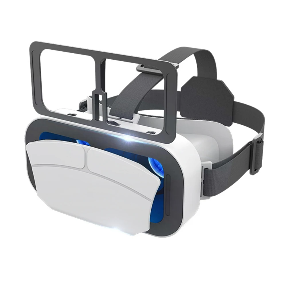 Adjustable VR Headset for Enhanced Mobile Gaming Compatible with For iOS & For Android Smartphones Lightweight Design