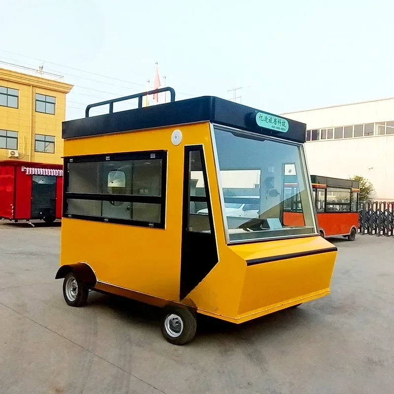 

Mobile fast food truck Mobile stall Coffee cart Snack Entrepreneurship Trailer stall simple