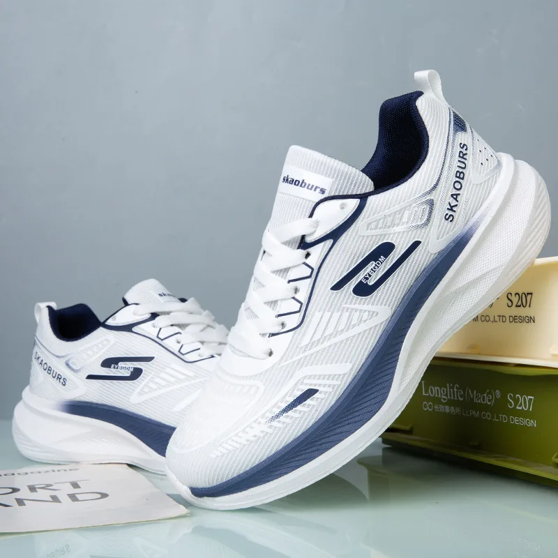 

2025 New Men Hiking Shoes Summer Breathable Comfort Soft Outdoor Sneakers New Solid Walking Shoes Anti Slip Wear-resistant