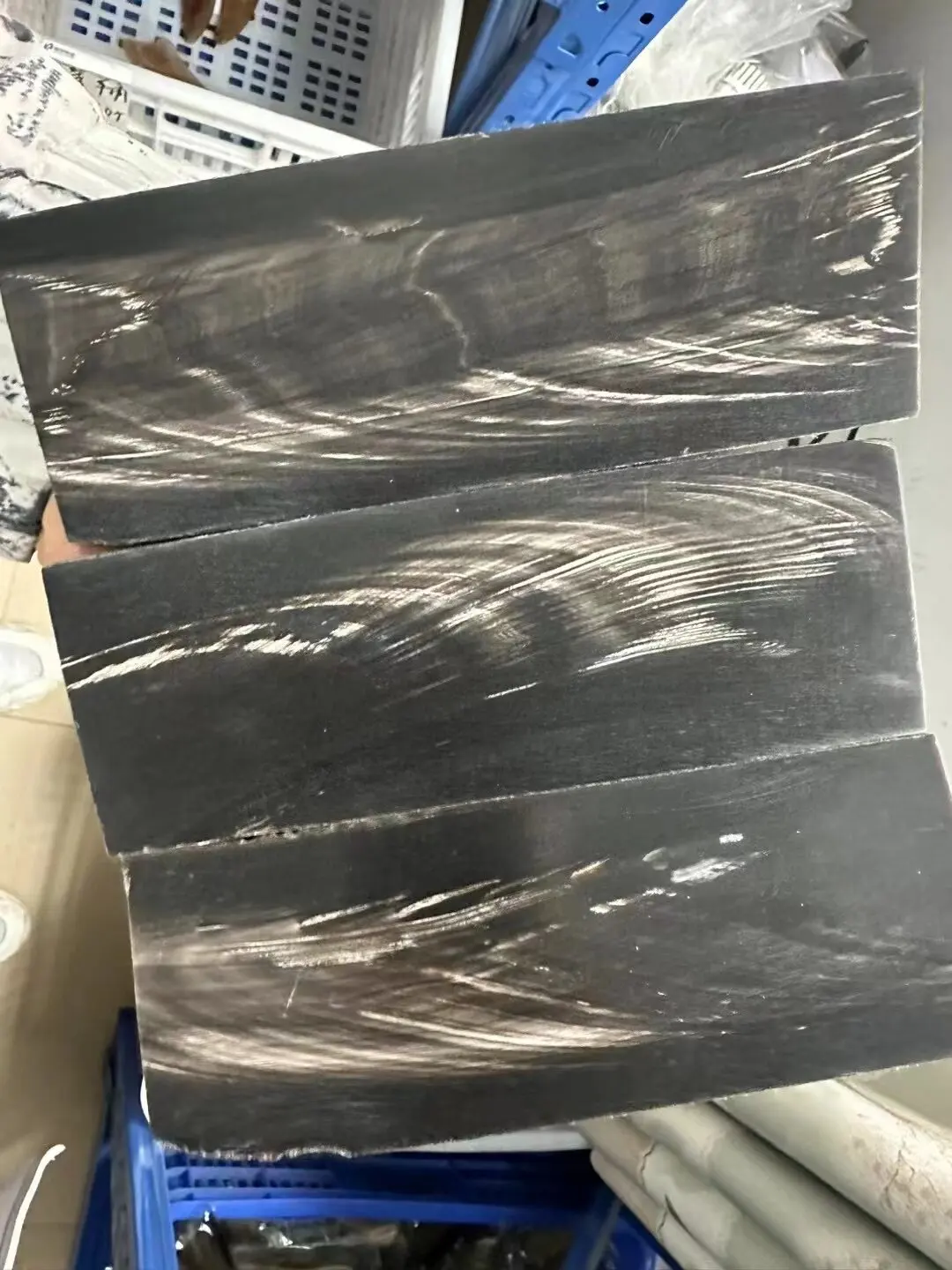 1Pieces Natural Water Ox Horn Sheet Blank Large Specification 160x60-62mm Thick5-7mm DIY Craft Knife Handle Comb Making Material view 3
