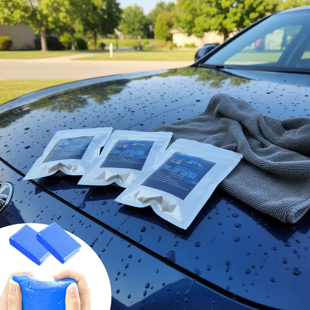 SIKEZHAN Magic Car Clay Bar for Auto Detailing Professional Paint Cleaning Tool Scratch-Free Soft Pliable Contaminant Remover
