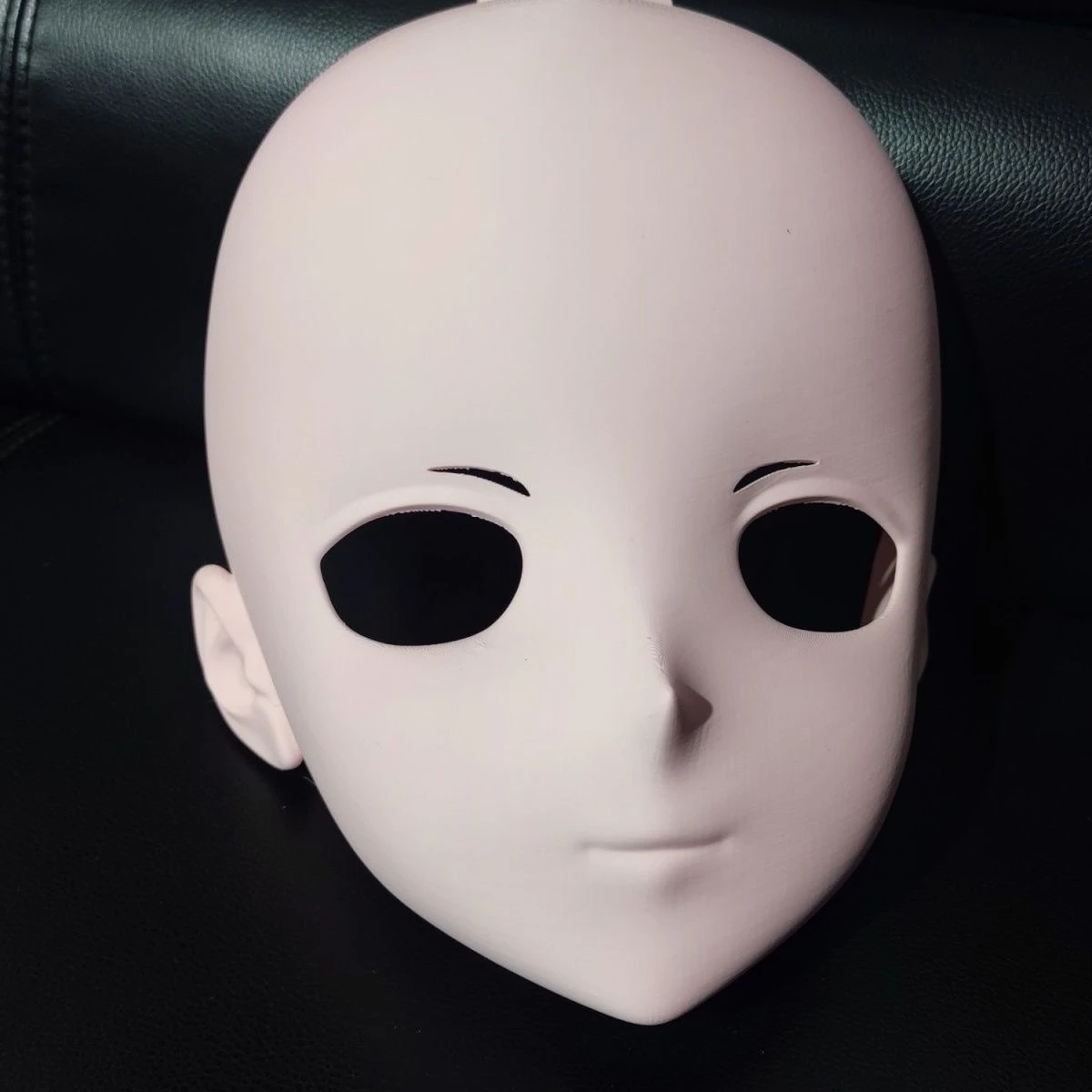 3D Printing Kigurumi Half Head with Lock Anime Cosplay Mask Accessories 3DHead Shell Prop Real Person Wearing DIY Mask