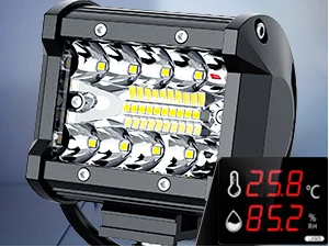 4 Inch 60W LED Pods with Horizontal Bar Clamp with Wiring Harness kit