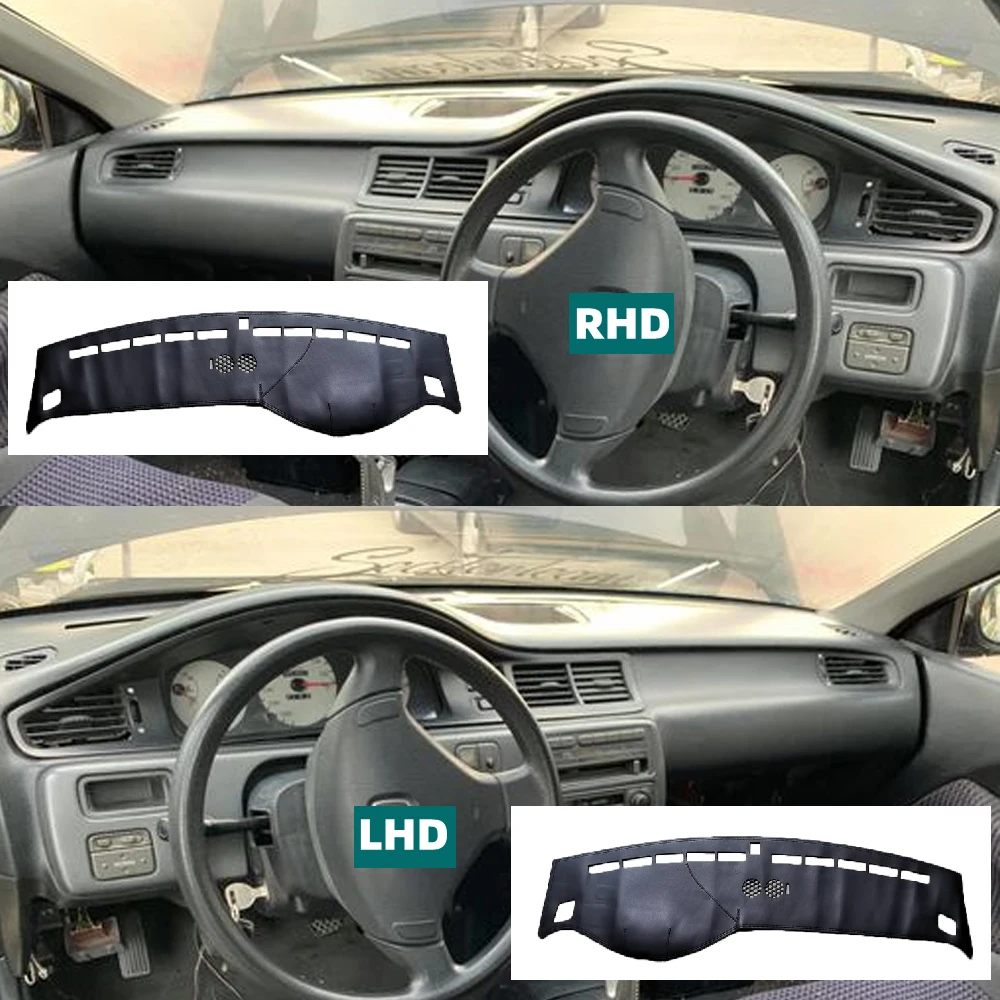 Car Accessories Leather Dashmat Dash Mat Pad Dashboard Cover Sun Shade Carpet For Honda Civic EX EG DX HB EH2 EG6 1992 - 1995