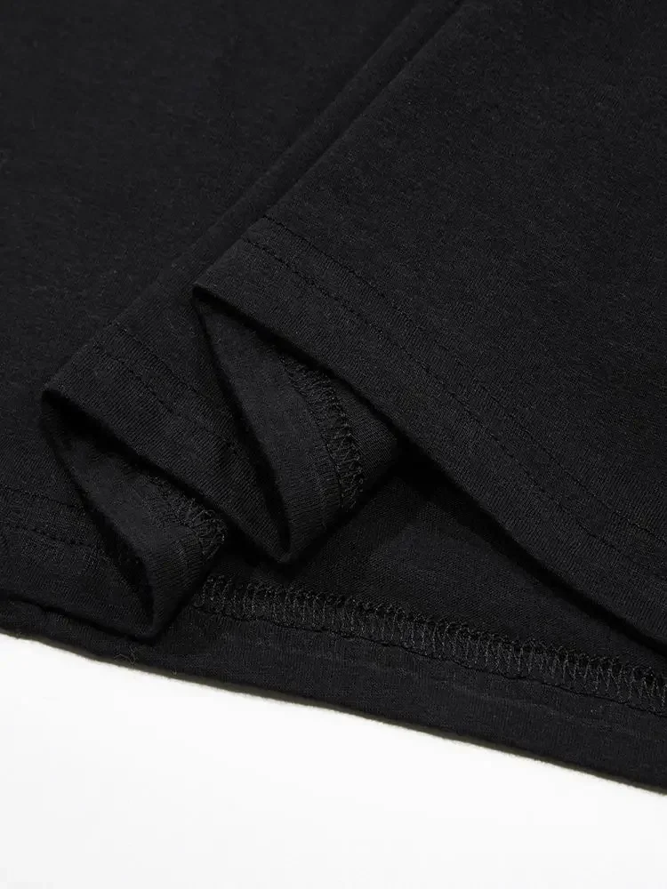 كارتون بطة طباعة مع علامة استفهام الصيف قصيرة الأكمام تي شيرت المرأة Ins الاتجاه 2025 جديد فضفاض تنوعا ريترو #4