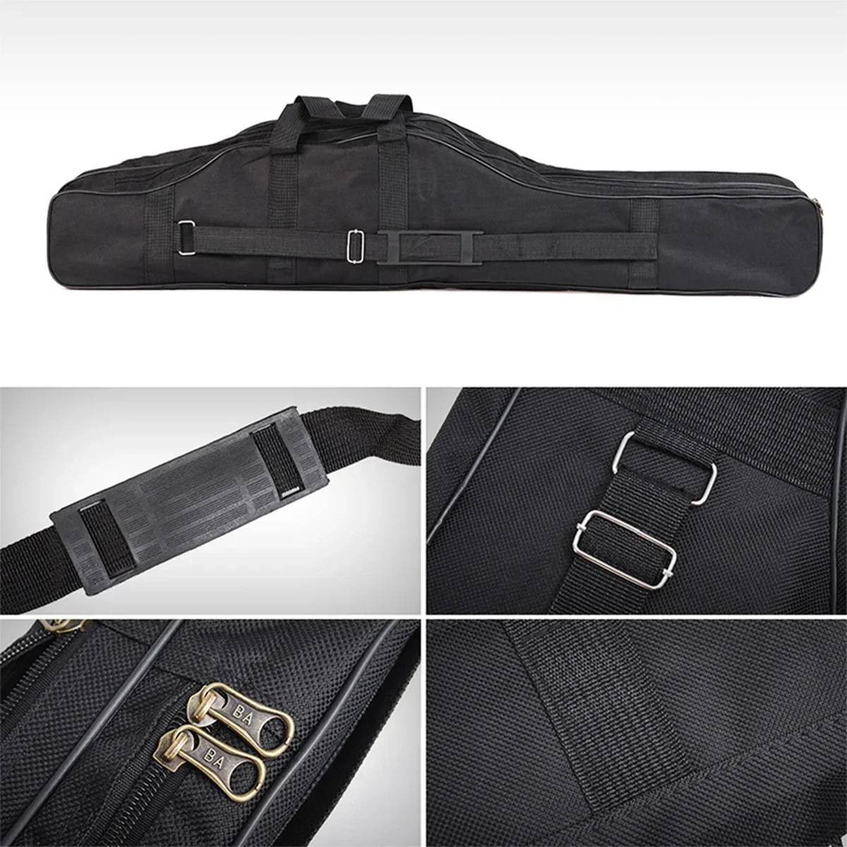 

Fishing Rod Case 2 Layer Fishing Rod Bag Portable Folding Fishing Rod Carrying Bag