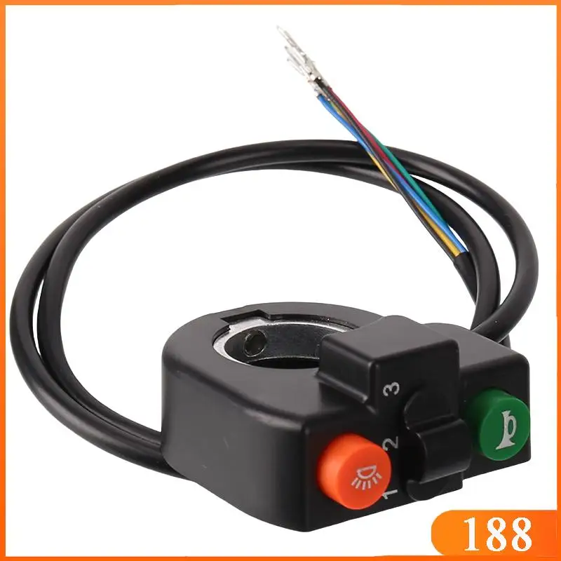 Three in one switch light horn and turn signal switch ON/OFF button suitable for electric bicycles and electric scooters
