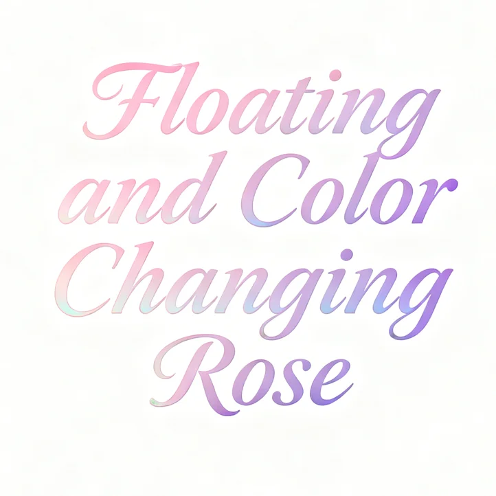 

Плавающая и меняющая цвет роза от JIN Rose Float и изменение цвета, сценические фокусы, иллюзия, трюк, реквизит для фокусов, аксессуар