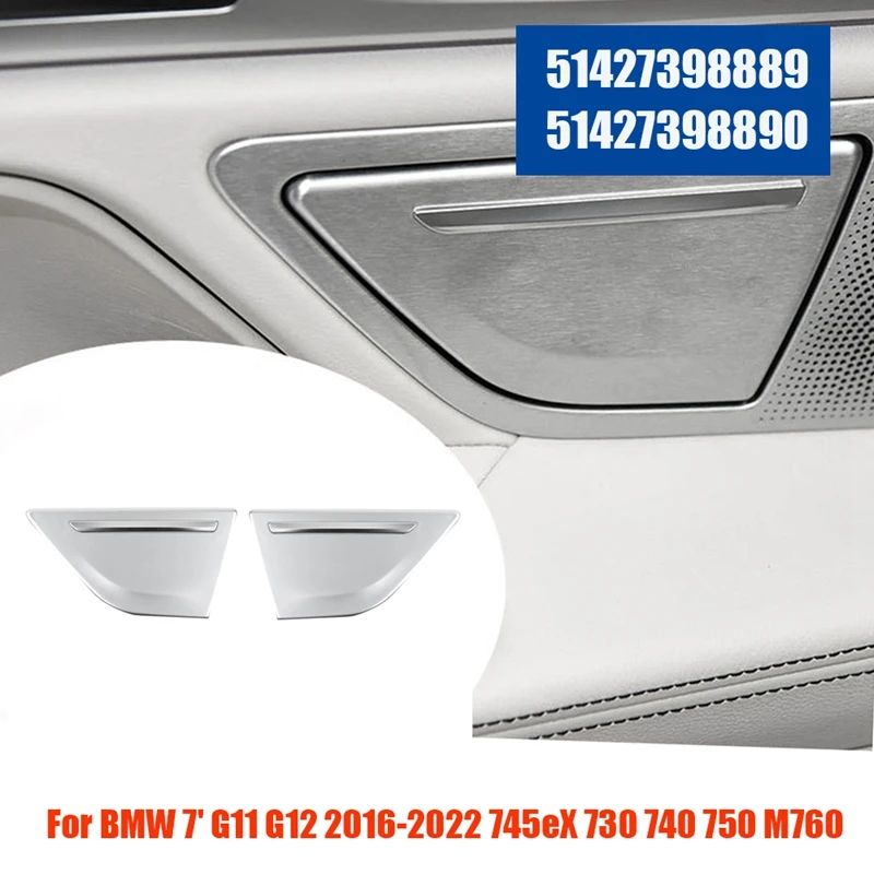 1Pair Rear Door Ashtray Trim Panel Cover 51427398893 51427398894 For BMW 7 Series G11 G12 16-22 745EX 730 740 750 M760 Parts A