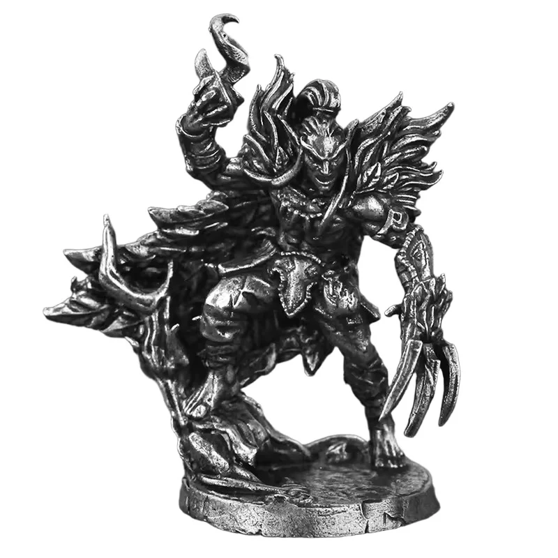 Metallische Dunkelforest-Elfen-Soldaten Modellfiguren Brettspiel-Elemente Miniatur-Ornamente Zubehör für Schreibtisch und Autoinnenraum Spielzeug