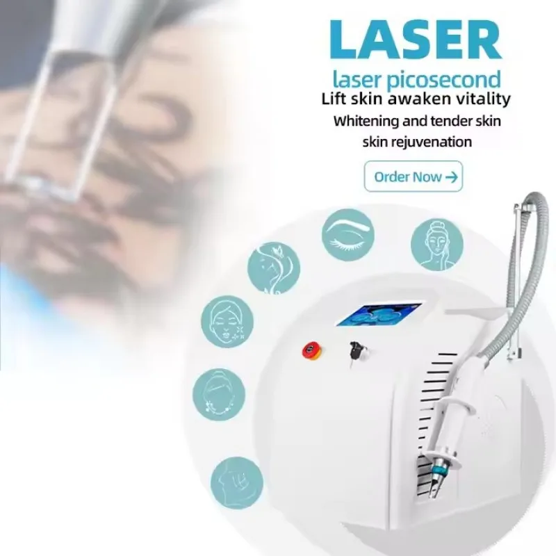 Portable Nd YAG laser tattoo pigment removal laser carbon skin eyebrow freckle removal machine