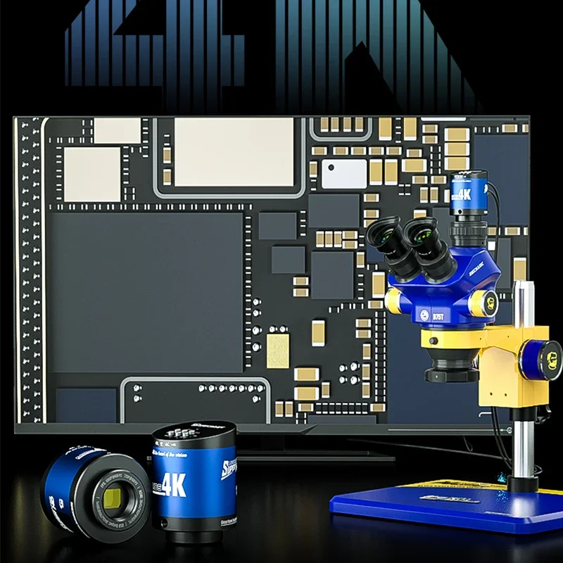 MECHANIC Kamera HDMI MOS 4K Pro MOS 500 1080P 60FPS Przemysłowy mikroskop wideo Trójokularowy Narzędzie do naprawy układów PCB Lutowanie